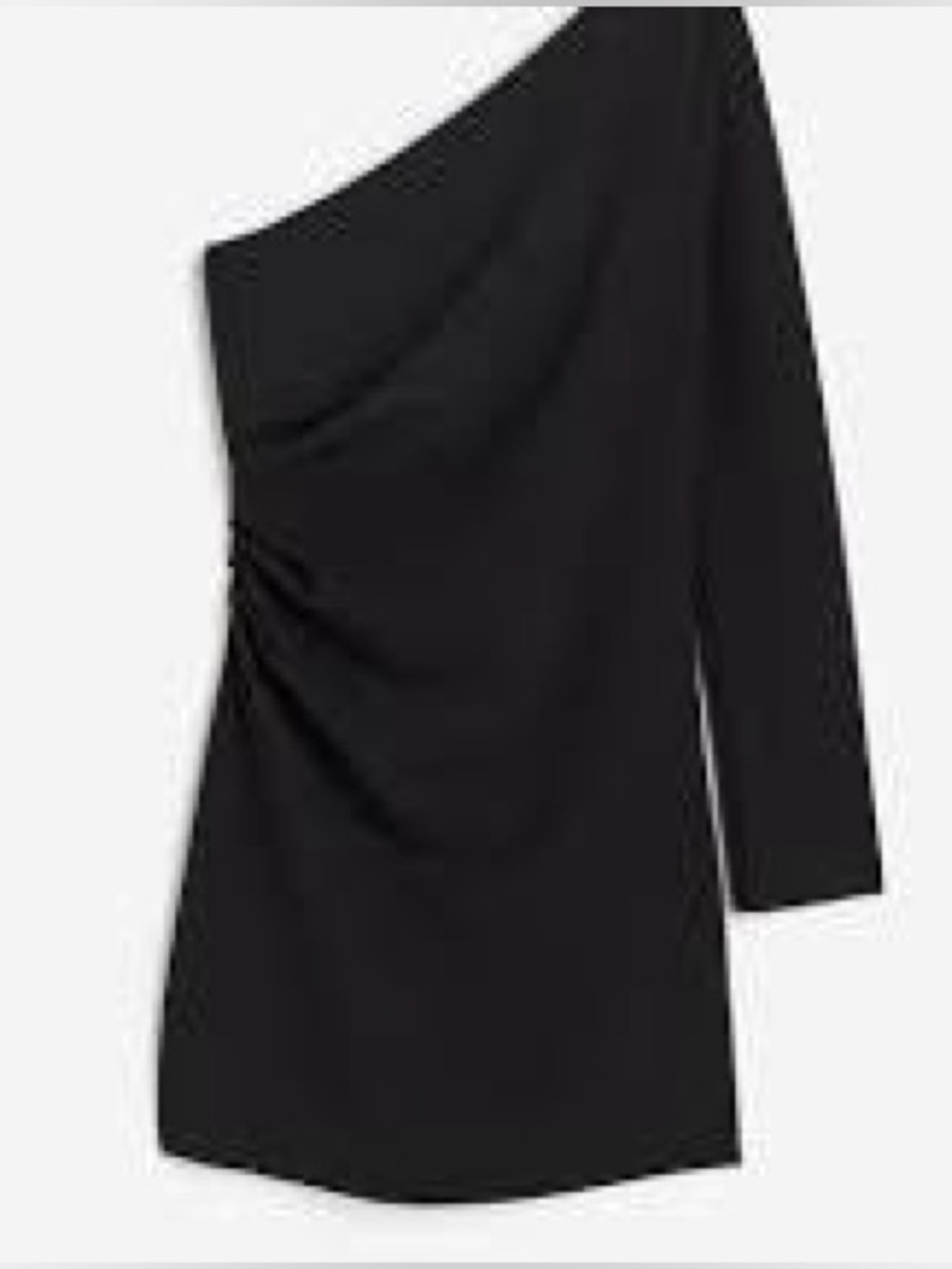 H&M One-Shoulder Black Asymmetrical Dress